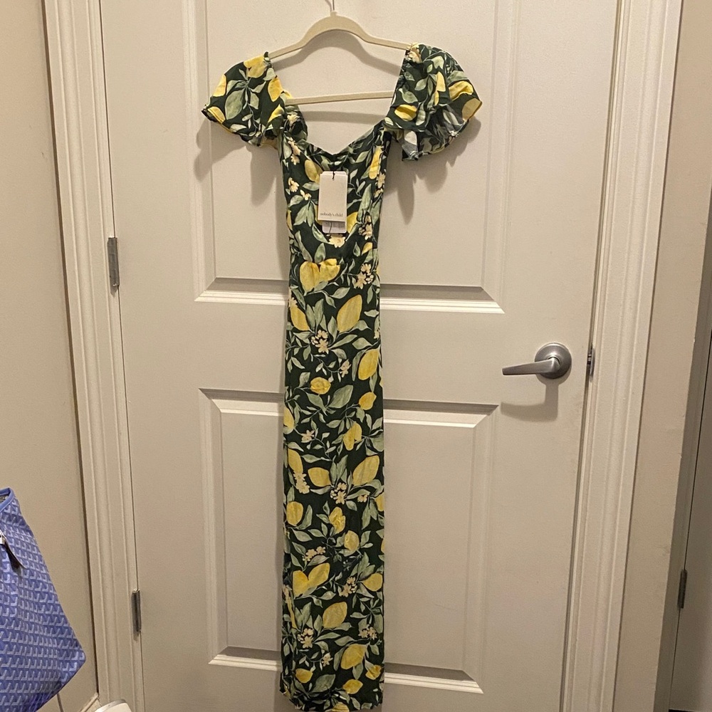 Elsie Midi Dress Serena Lemon